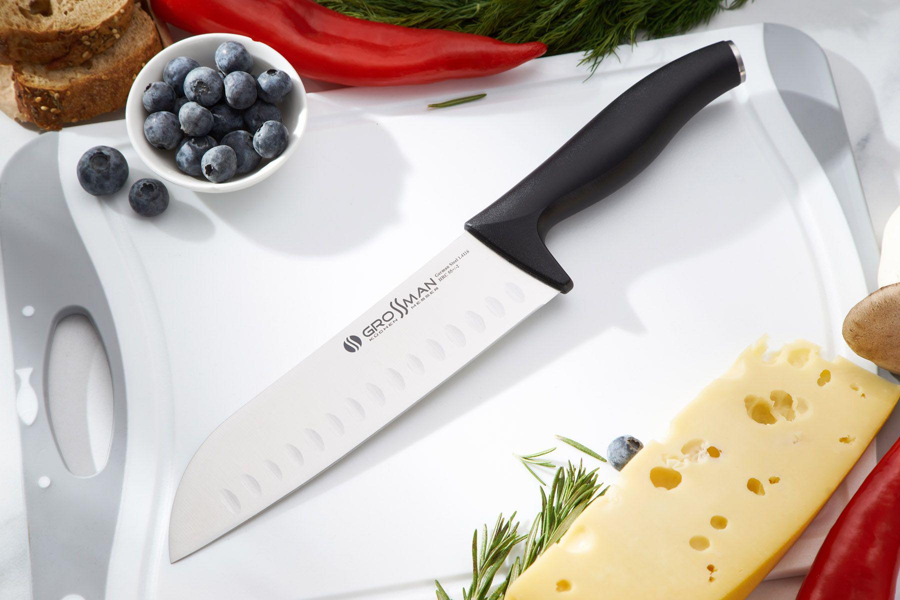 Ніж кухонний сантоку Grossman EZ (26447172) - фото 2 Ніж кухонний сантоку Grossman EZ (26447172) - фото 2