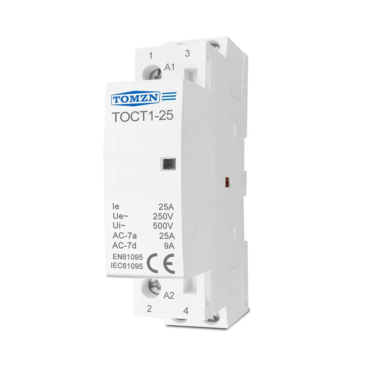 Контактор модульный TOMZN TOCT1-25 2P 25 А 2NC 220 V (TOCT1-25-AC-2NC) - фото 3