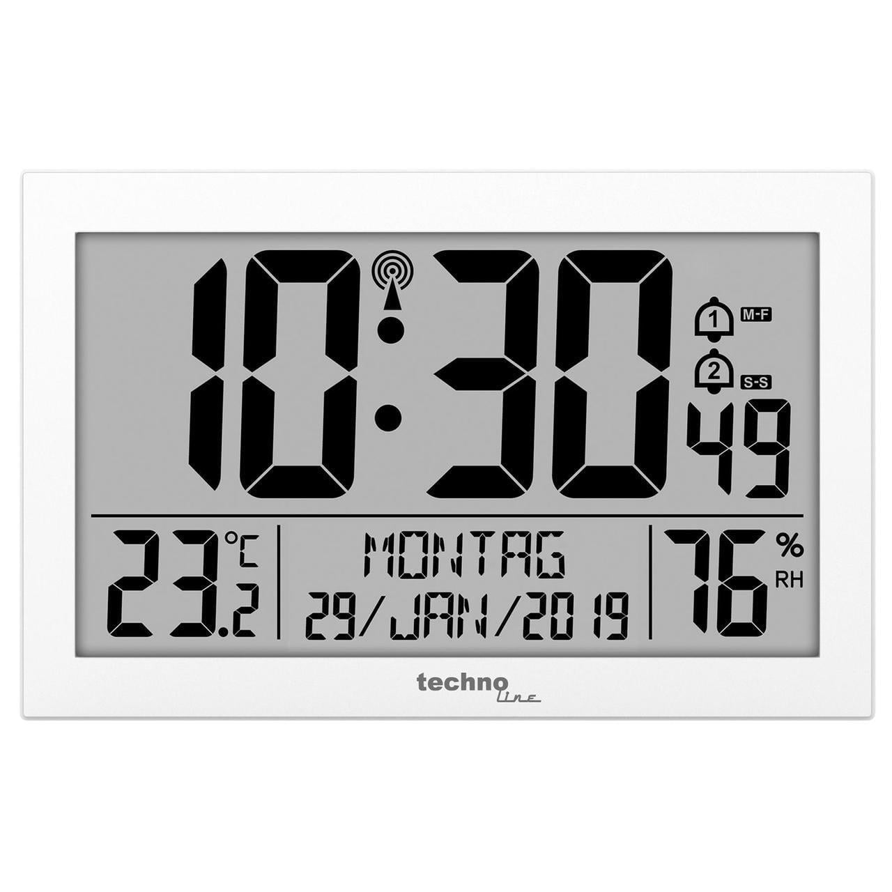 Годинник настінний Technoline WS8016 White (WS8016 weiss) Годинник настінний Technoline WS8016 White (WS8016 weiss)