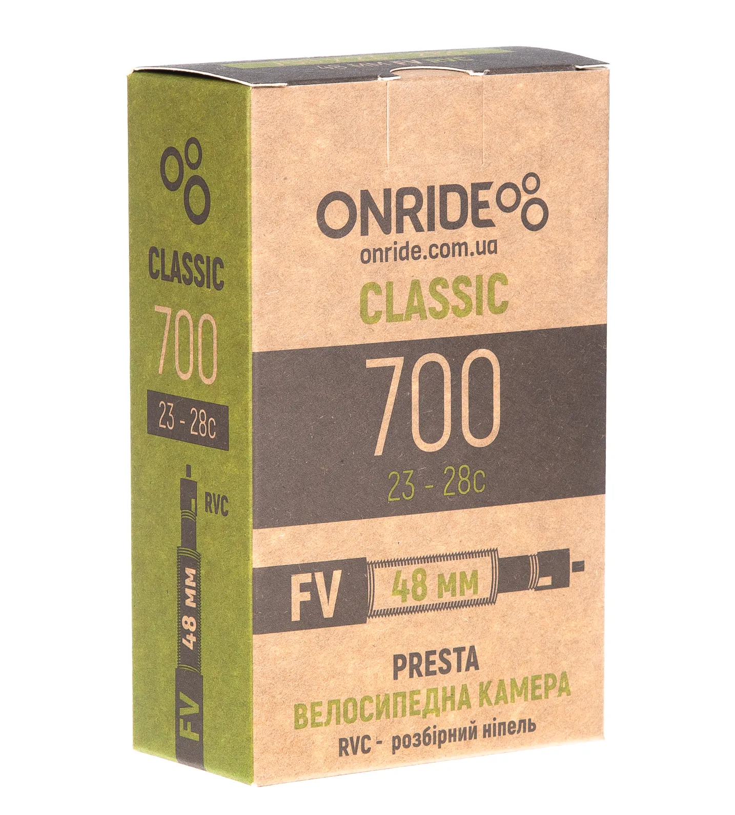 Камера OnRide Classic 700x23-28c FV 48 мм RVC