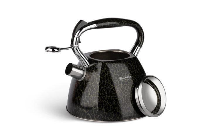 Чайник с свистком для индукционной плиты Edenberg EB-1985 из нержавеющей стали 3 л Черный (2530556631) - фото 3 Чайник с свистком для индукционной плиты Edenberg EB-1985 из нержавеющей стали 3 л Черный (2530556631) - фото 3