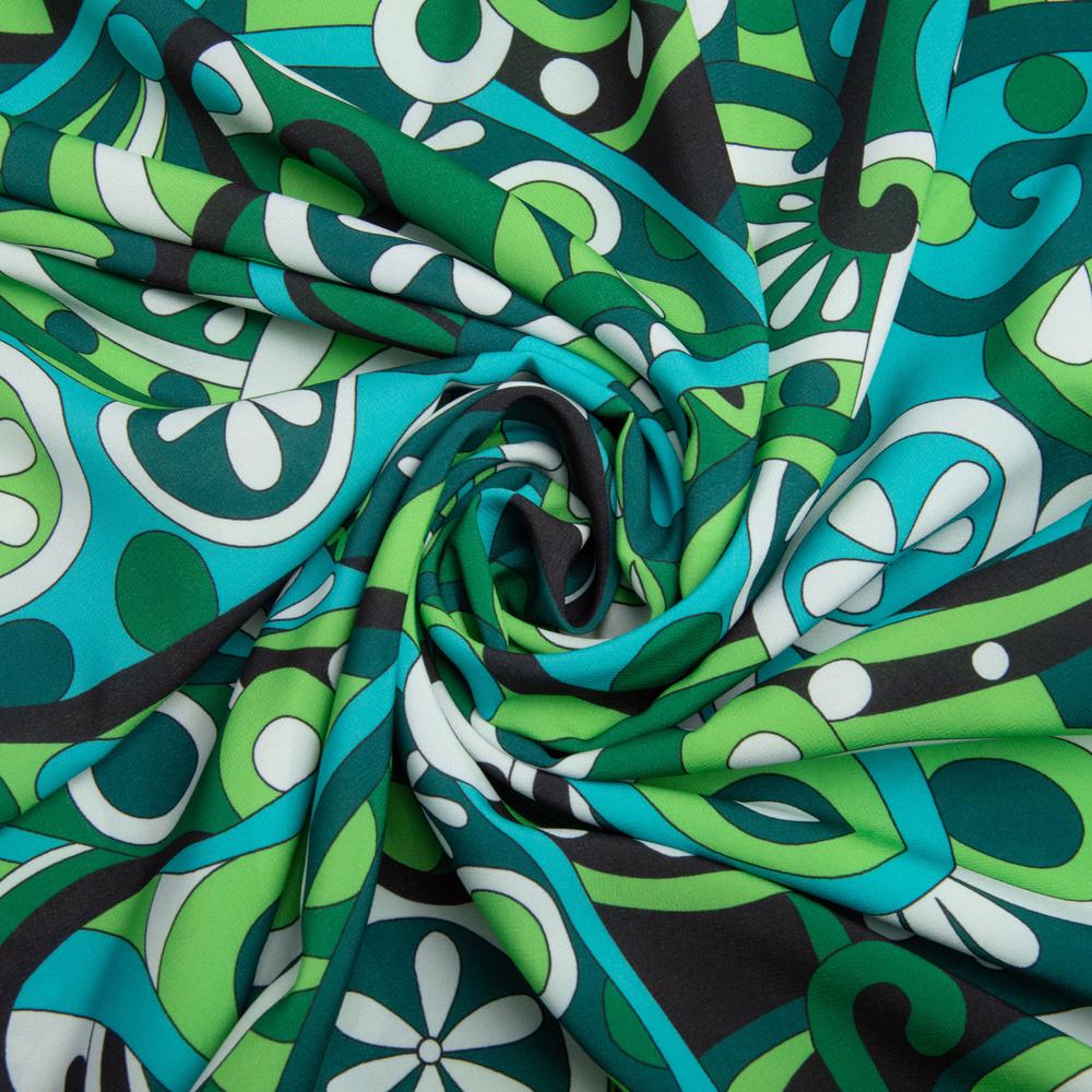 Ткань для одежды платная Super soft 65 гр/м2 Витраж зеленый (25304) Ткань для одежды платная Super soft 65 гр/м2 Витраж зеленый (25304)