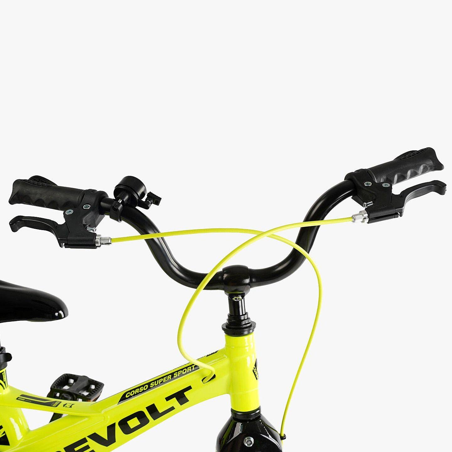 Велосипед двухколесный Corso Revolt 16" детский магниевый Желтый - фото 5 Велосипед двухколесный Corso Revolt 16" детский магниевый Желтый - фото 5