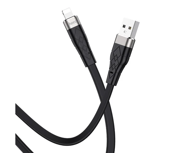 Кабель Data Hoco X53 Angel Silicone Lightning 2,4A 1 м Черный