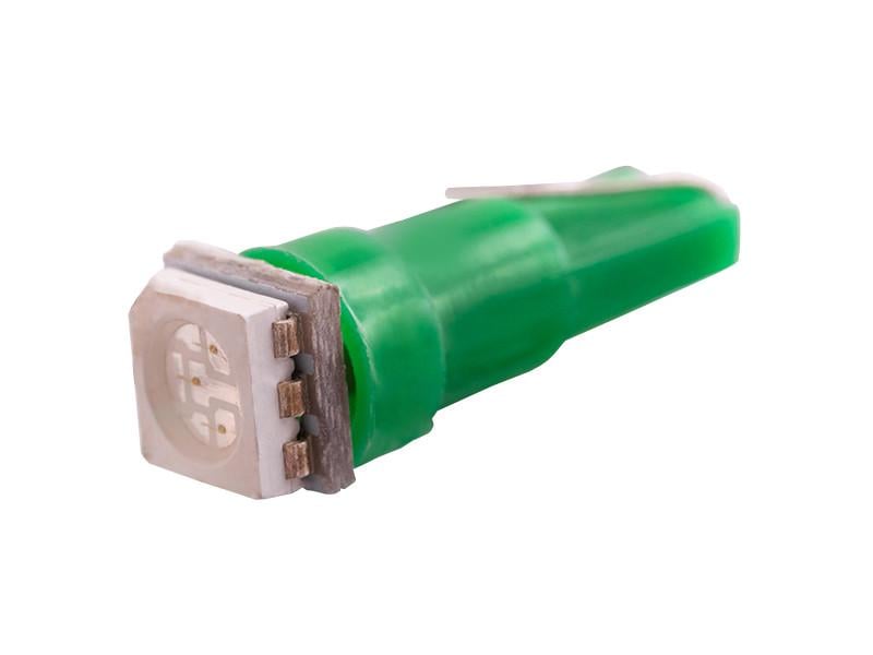 Автолампа светодиодная T5 W1,2W 24 В SMD5050-1led Зеленый (751)