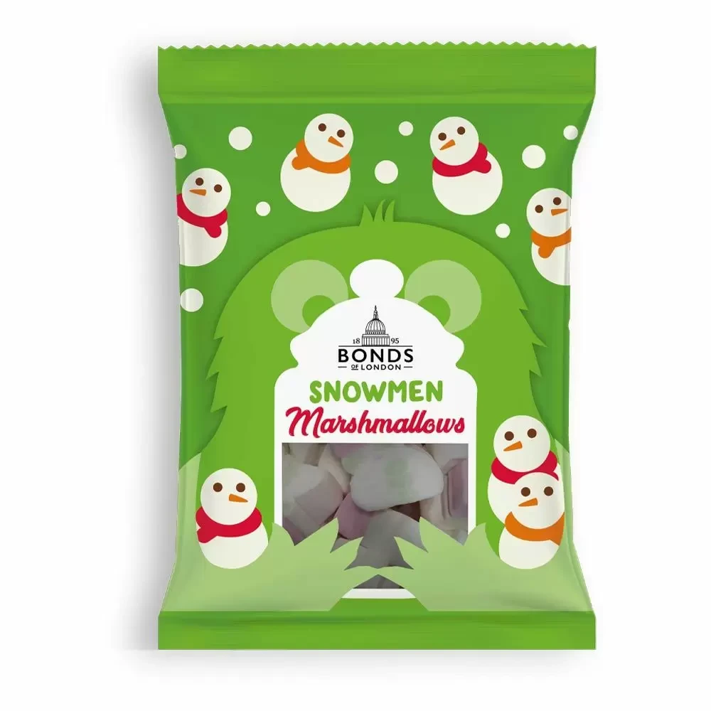 Маршмеллоу новогоднее Bonds Snowmen Marshmallows 80 г (1722846286)