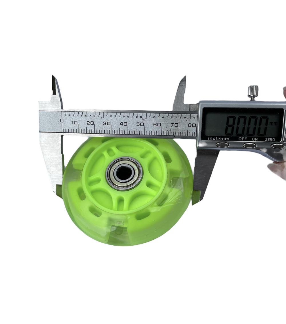 Колесо для самоката/роликов подшипники ABES-7 80 мм Салатовый - фото 3 Колесо для самоката/роликов подшипники ABES-7 80 мм Салатовый - фото 3