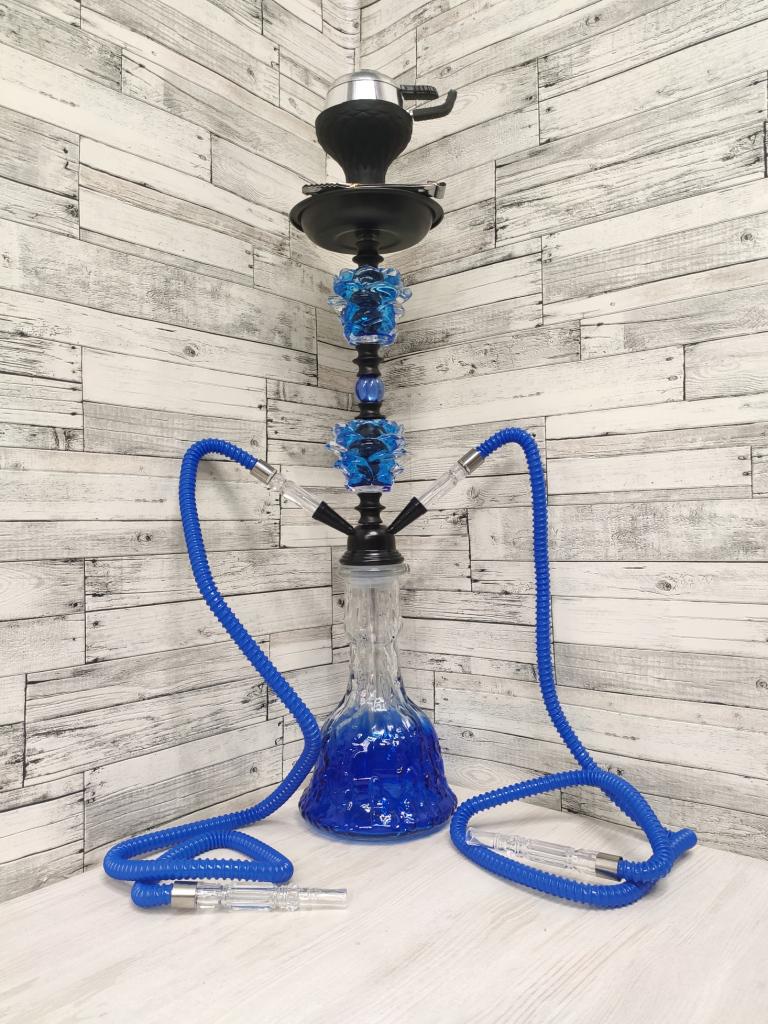 Кальян Hookah Tarkan Plus 61 см на 2 персоны Blue