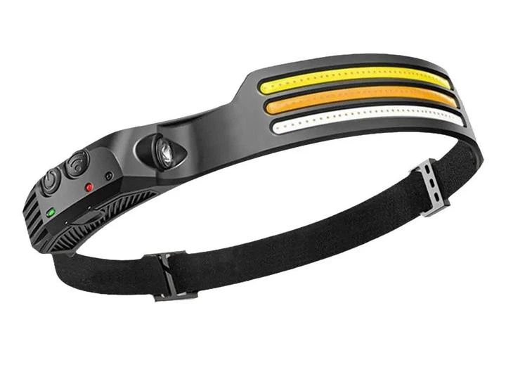 Фонарь налобный Coba CB-689-3 светодиодный с датчиком движения Черный (GR-05625)