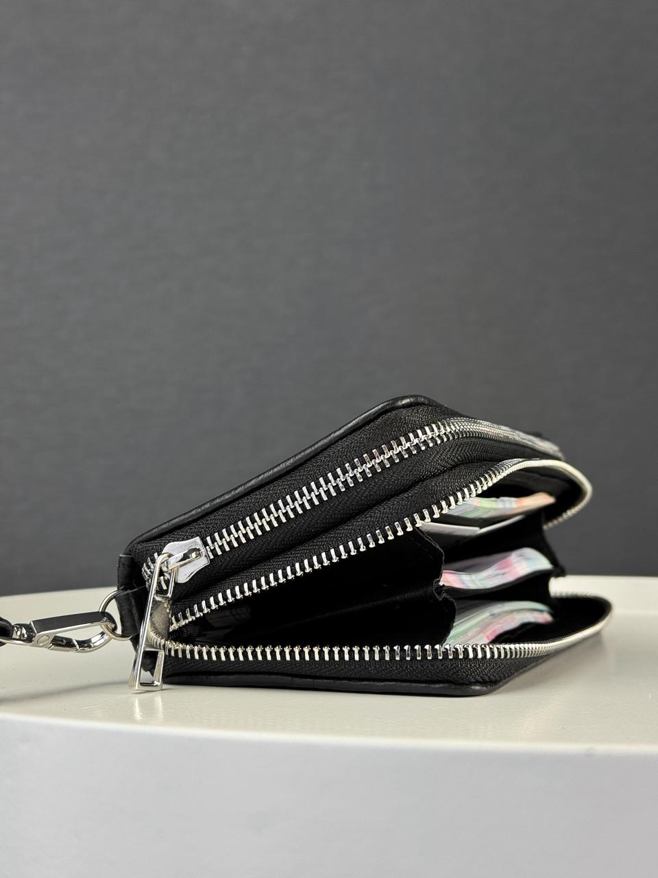 Клатч-гаманець чоловічий із натуральної зернистої шкіри Чорний (2787214675) - фото 8 Клатч-гаманець чоловічий із натуральної зернистої шкіри Чорний (2787214675) - фото 8