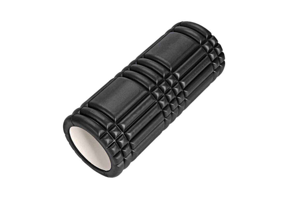 Массажный ролик EasyFit Grid Roller 33 см v.1.0 Черный (EF-2019-B)