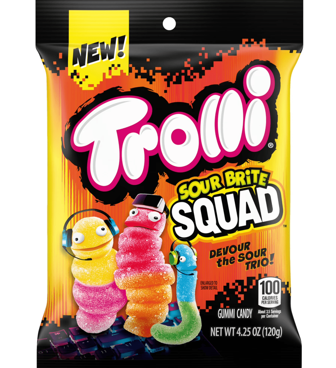 Цукерки желейні Trolli Sour Brite Squad Gummy Candy 120 г (2801985313)