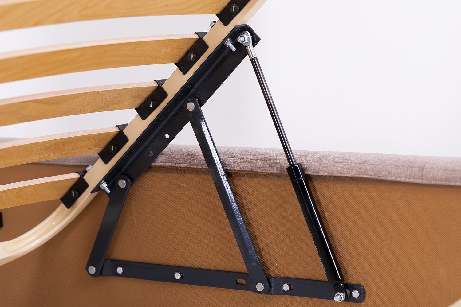 Кровать с подъемным механизмом двуспальная Sheffield Comfort Мисти Mocco 160х190 см Серый - фото 9