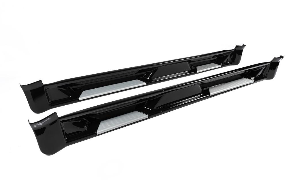 Боковые пороги Sorento-style EuroCap для Ford Connect 2010-2013 гг. abs-пластик Черный