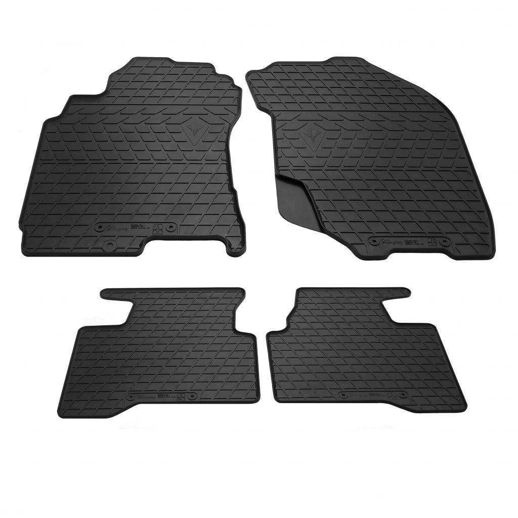 Резиновые коврики Stingray для Nissan X-trail T30 2002-2007 гг. резина Черный