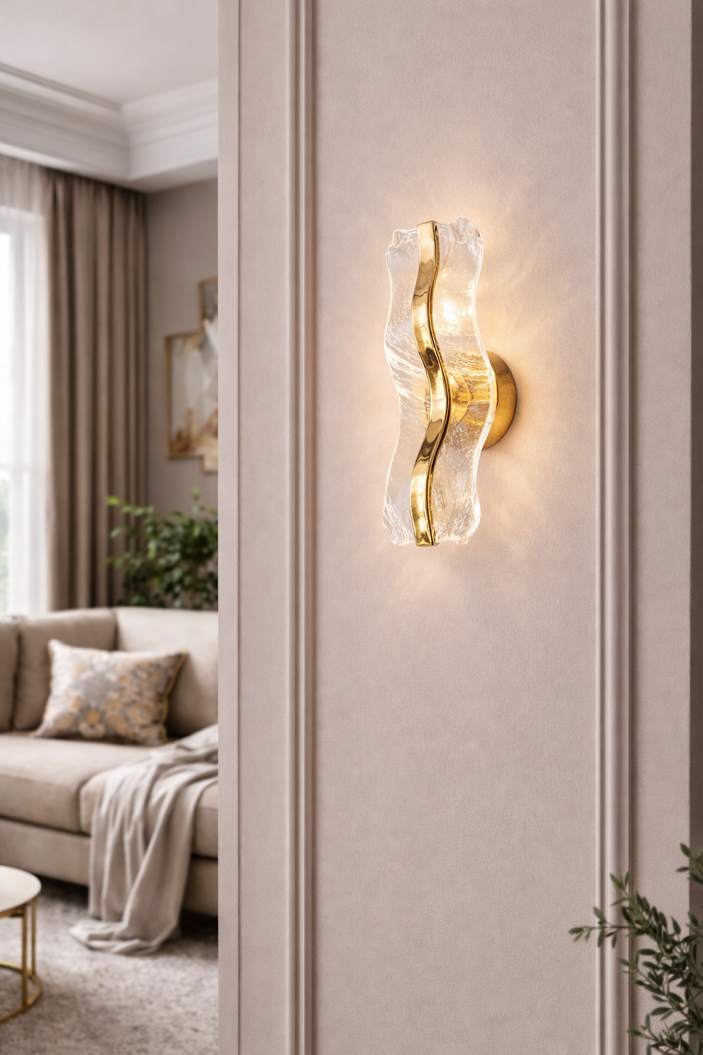 Настенный светильник Glint Wave Led 3 режима 97W (20480/GD)
