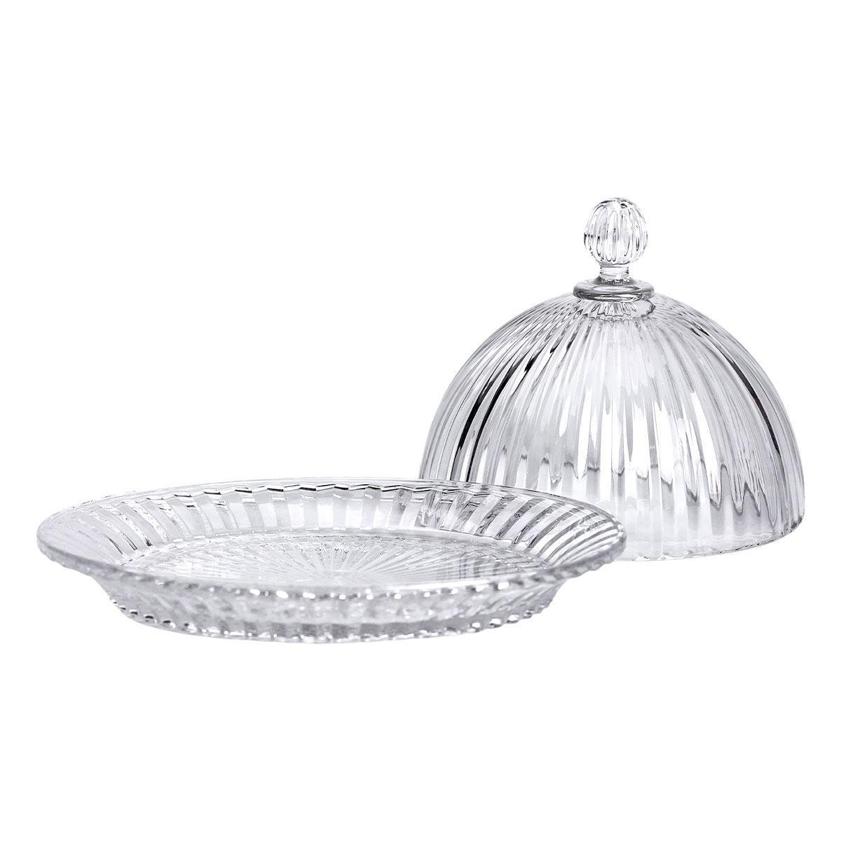 Блюдо сервировочное стеклянное с крышкой HP-YH-43 Ø 20 см Прозрачный (A-033644) - фото 2 Блюдо сервировочное стеклянное с крышкой HP-YH-43 Ø 20 см Прозрачный (A-033644) - фото 2