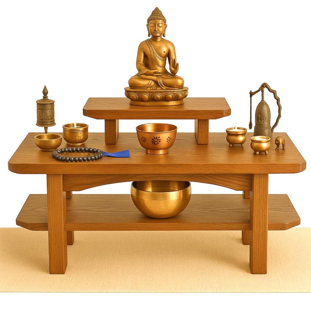 Алтарь для медитации из дерева Теквион Охра (ЛАТ-008804)