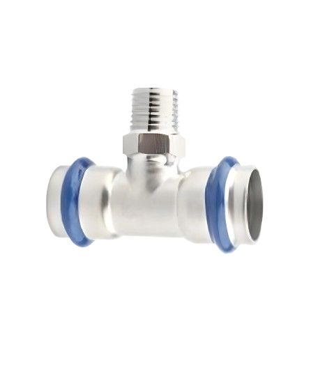 Трійник ASG INOX тип V press steel ЗЗ d 28 ммx1/2" (SW-101157)