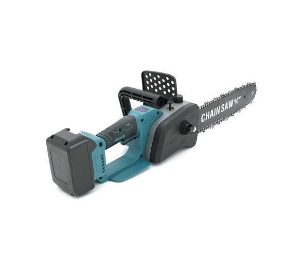 Пилка ланцюгова Chain Saw 16″ FS-4 2 5,2 кг 2 АКБ 36V Бірюзовий/Чорний (14-36-AkLP2ak)