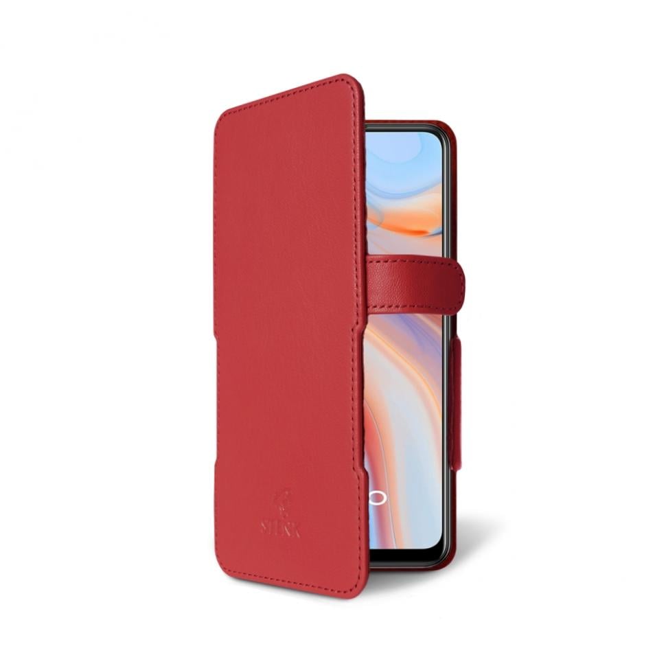 Чехол книжка Stenk Prime для OPPO Reno4 5G Красный (69032)