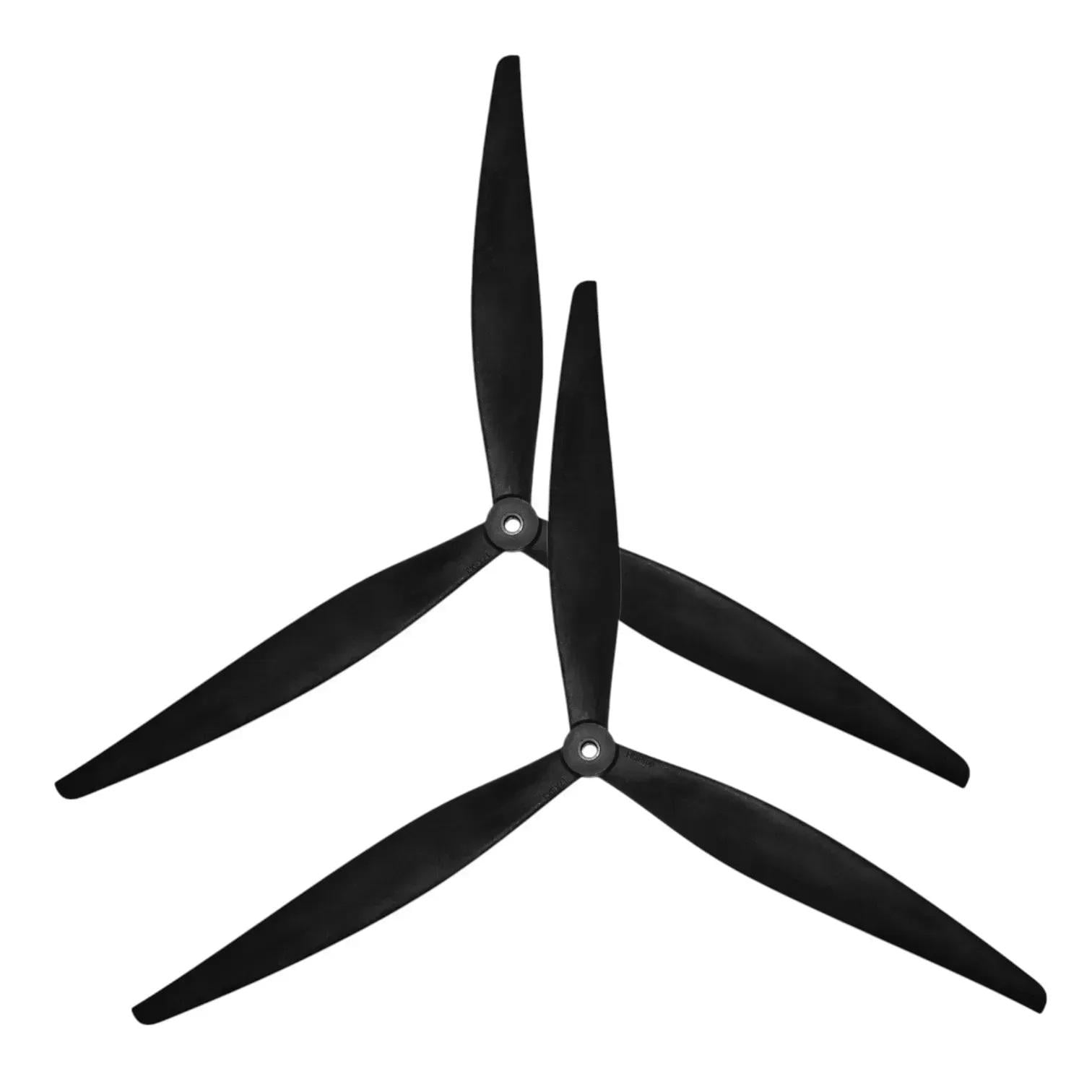 Пропеллеры HQProp Macroquad 17х8х3 CWхCCW 17" 3 лопасти армированные Черный (00-00026976)