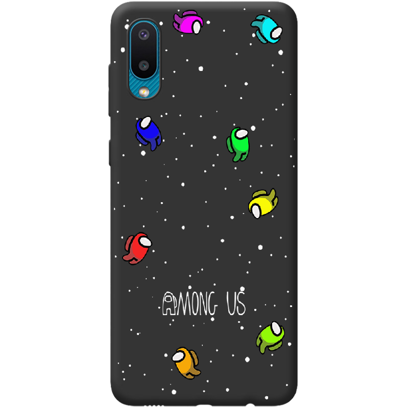 Чехол BoxFace Samsung A022 Galaxy A02 Among Us Invisible Черный силикон (42004-bk76-42497)