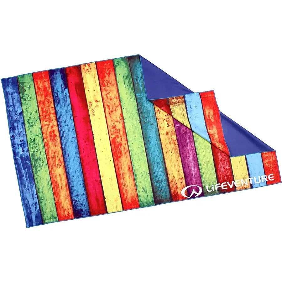 Полотенце Lifeventure Soft Fibre Printed Striped Planks Giant 150x90 см (63580) - фото 2