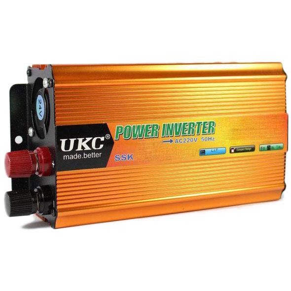 Автомобильный инвертор преобразователь напряжения 1500W SSK AC/DC 24V с USB выходом