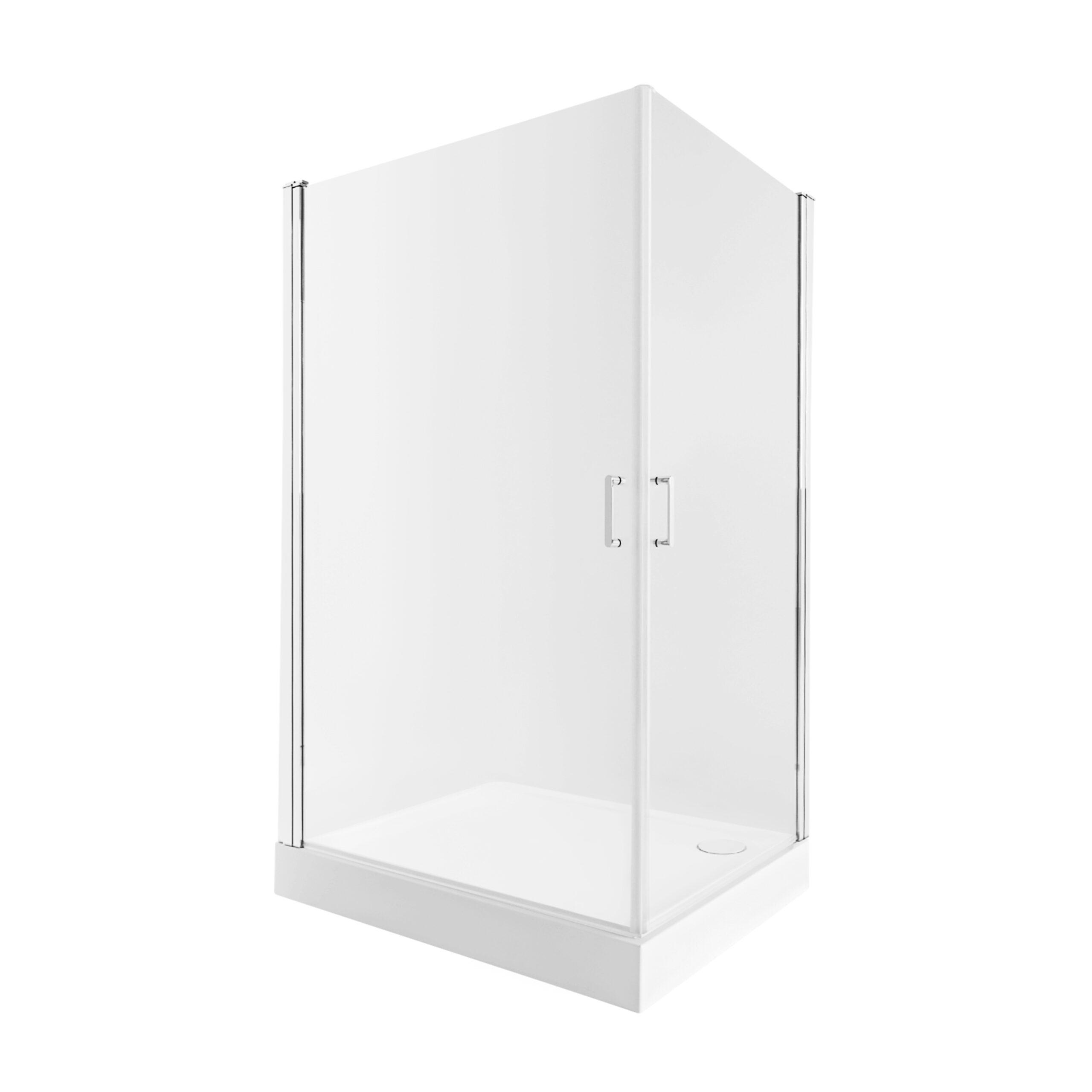 Душова кабіна Qtap Gemini CRM1099SC Clear 2020x900x900 мм/піддон Tern 309912C 90x90x12 см/сифон