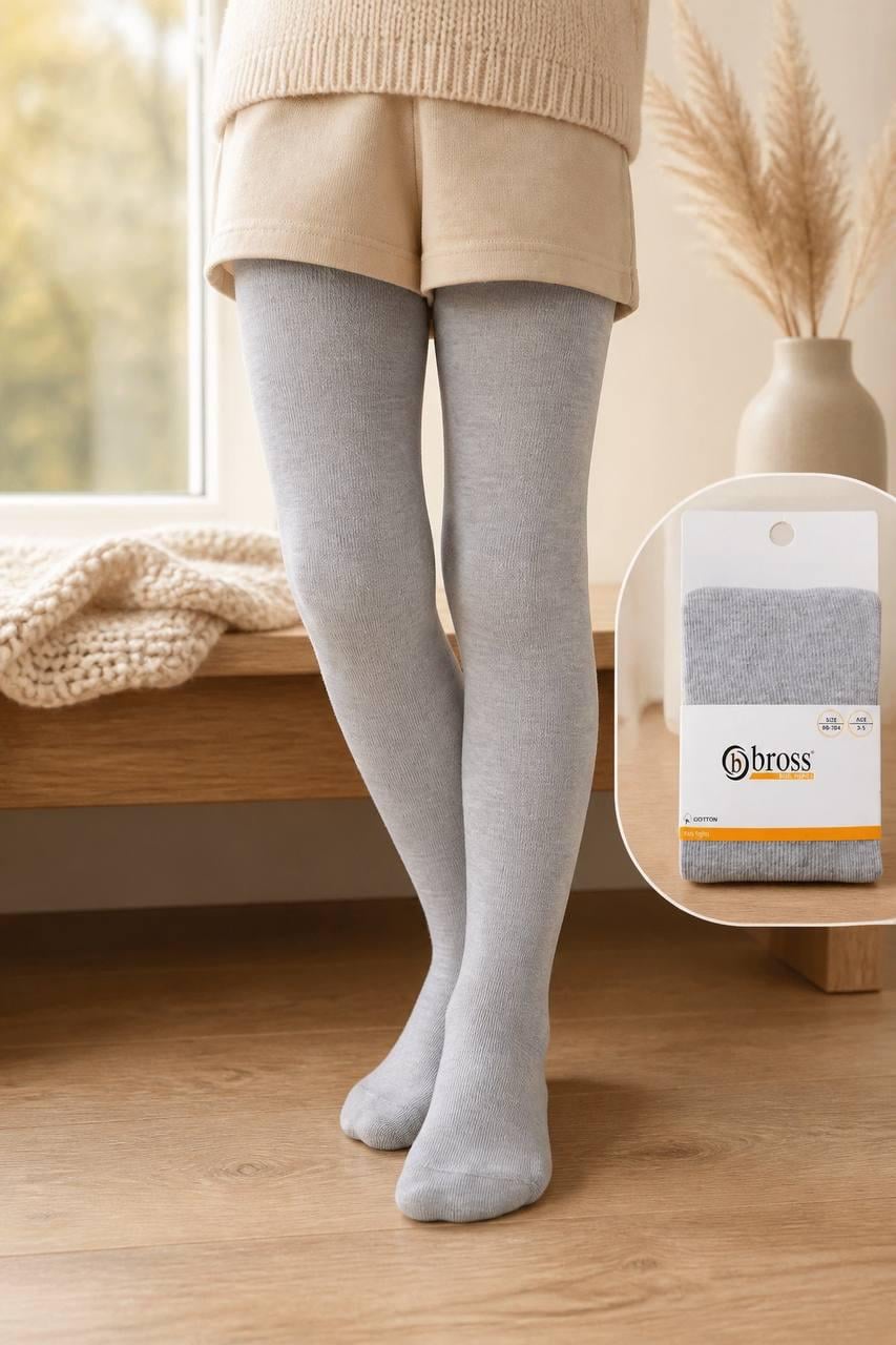 Колготы демисезонные BROSS однотонные хлопок рост 134-140 см 9-11 лет Серый (9427) Колготы демисезонные BROSS однотонные хлопок рост 134-140 см 9-11 лет Серый (9427)