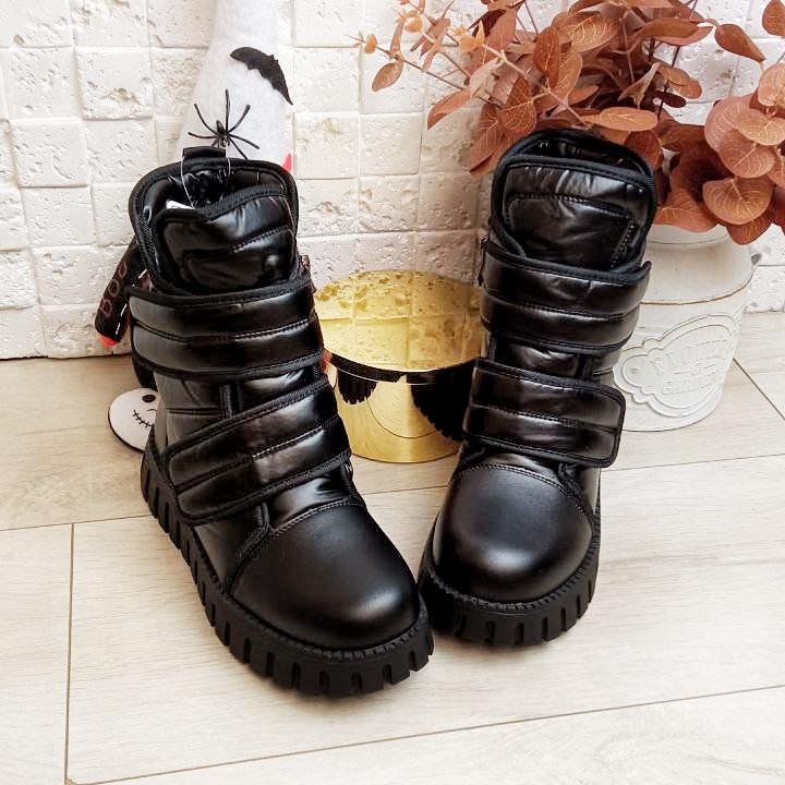 Ботинки дутики зимние на девочку Lilin р. 33 21,2 см Черный (551102) - фото 4 Ботинки дутики зимние на девочку Lilin р. 33 21,2 см Черный (551102) - фото 4