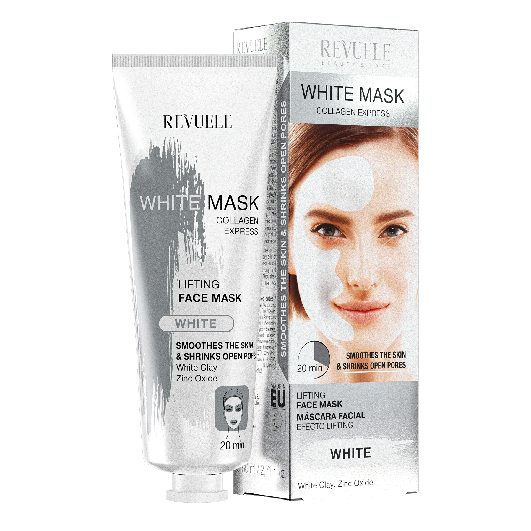 Маска подтягивающая белая Revuele Collagen Express 80 мл (125595)