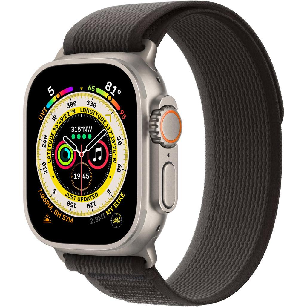 Ремешок для часов Trail Loop для Apple Watch 42/44/45/49 мм Black/Gray - фото 1