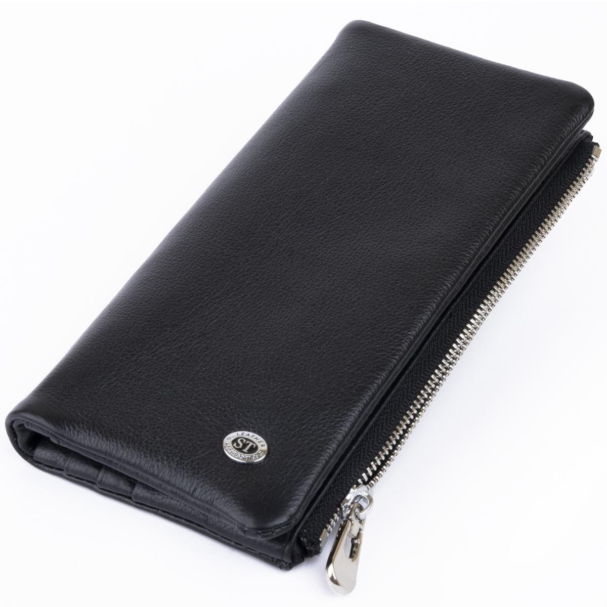 Кошелек женский ST Leather 19200 кожа Черный