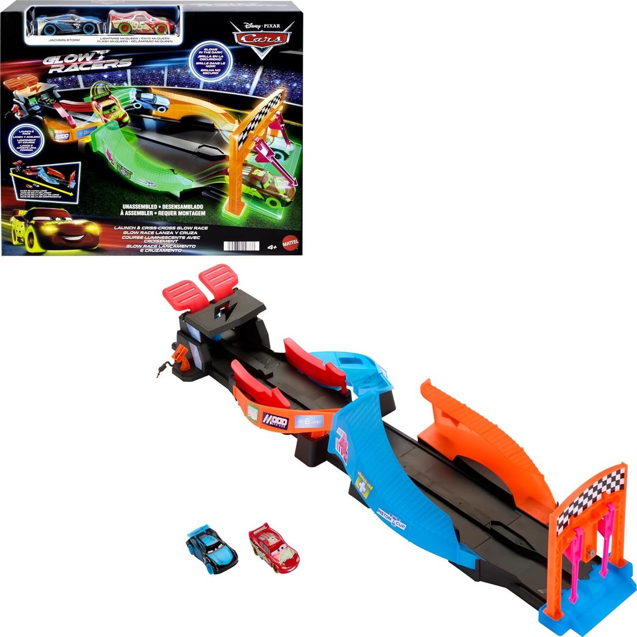 Ігровий набір Disney and Pixar Cars Glow Racers Тачки світяться у темряві HPD80 (18184629) - фото 1