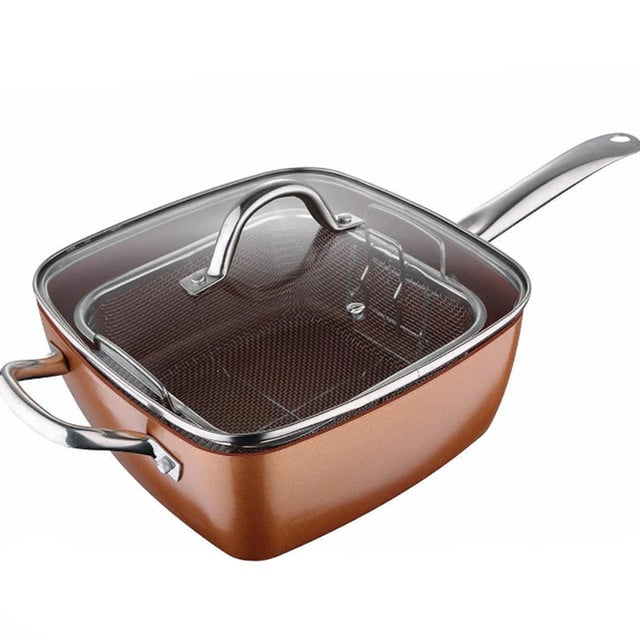 Сковорода-фритюрниця UNIQUE UN-5251 24 см 4 предмета