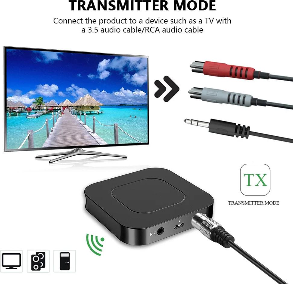 Трансмиттер Bluetooth BT-13 RX/TX Black (37537) - фото 7 Трансмиттер Bluetooth BT-13 RX/TX Black (37537) - фото 7