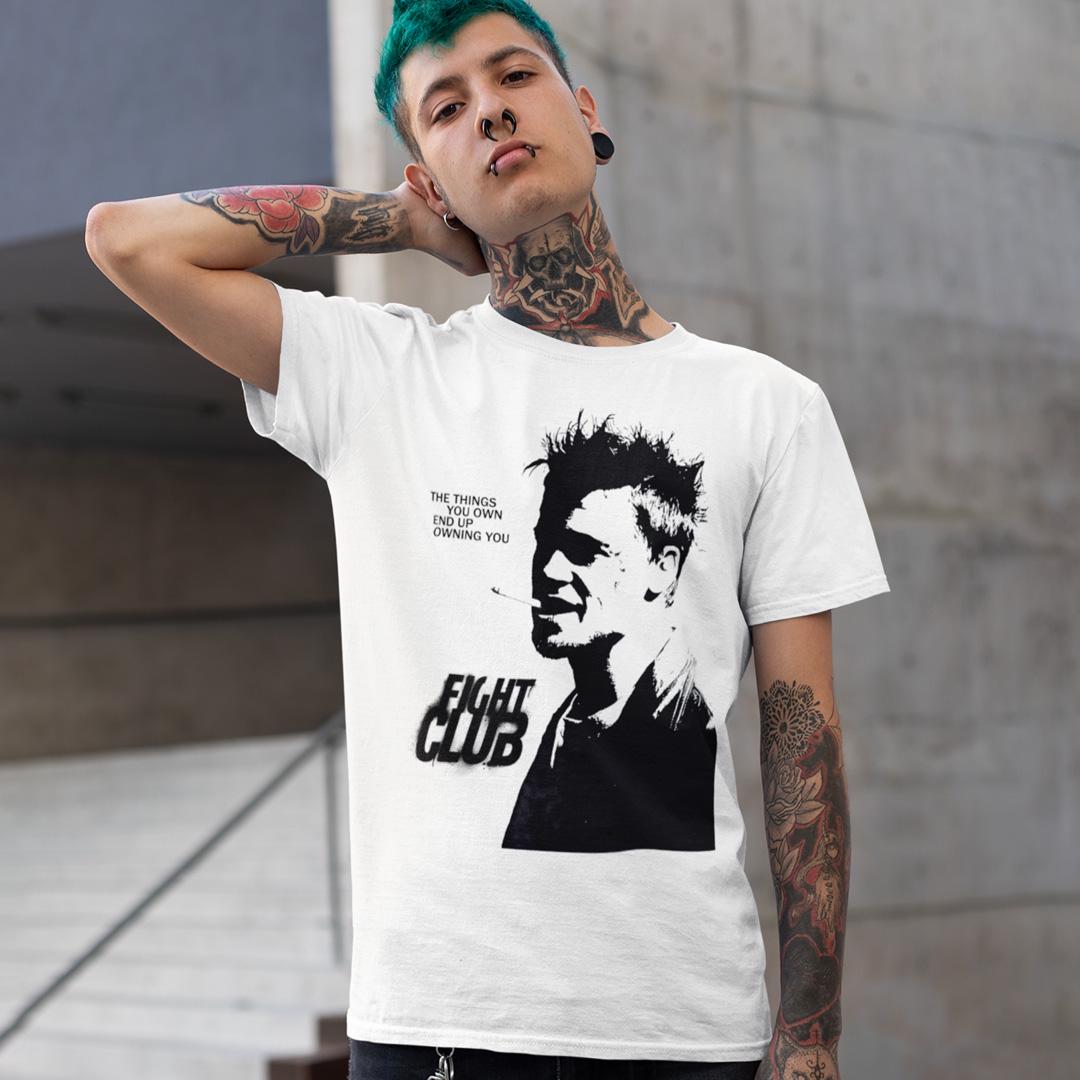 Футболка унисекс Fight Club Brad Pitt wht XS Белый (0000012758)