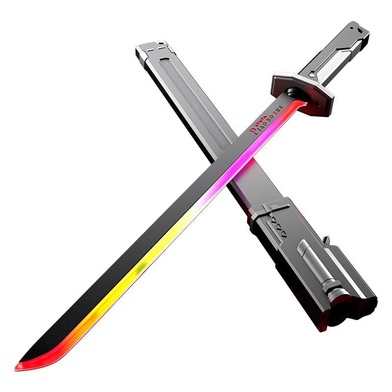 Световой меч с искрами и дымом/RGB подсветкой 80 см Серый (auto_6a721674e9cf0)