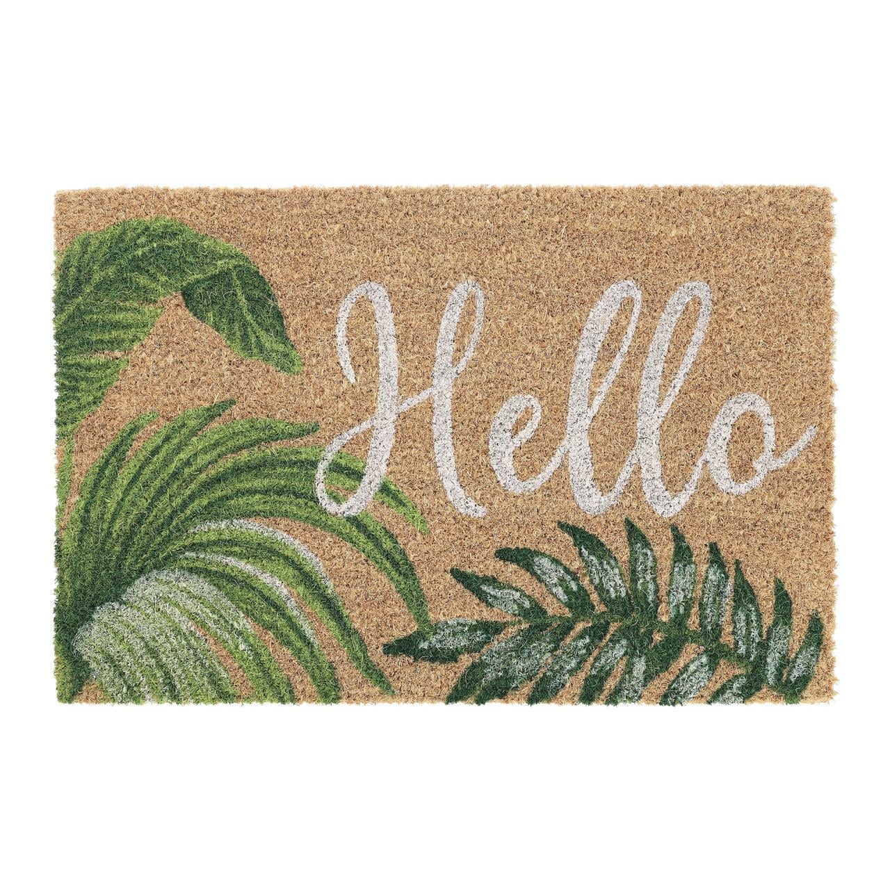 Коврик Relaxdays Hello из кокосового волокна 60x40 см (10043417)