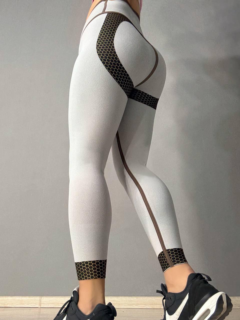 Лосины женские You Are Peri 24052 утепленные на флисе пуш-ап с надписью S Коричневый (4962) - фото 8 Лосины женские You Are Peri 24052 утепленные на флисе пуш-ап с надписью S Коричневый (4962) - фото 8