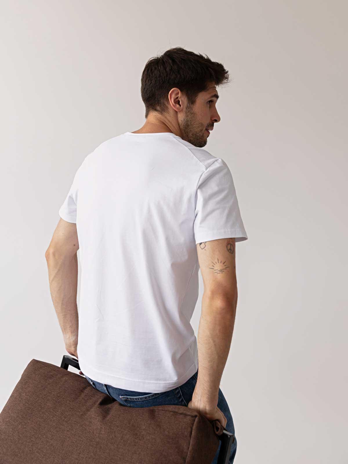 Футболка чоловіча FROMUS S Білий (1041-1) - фото 3