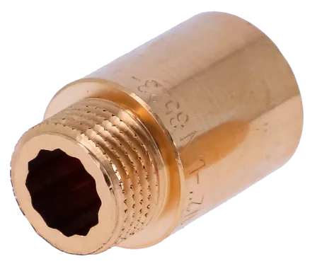 Удлинитель усиленный General Fittings 3/4" х 80 мм латунь (AKV-2600D8R058000A) Удлинитель усиленный General Fittings 3/4" х 80 мм латунь (AKV-2600D8R058000A)