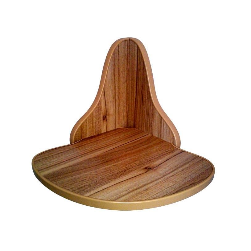 Полка настенная угловая из дерева Табара Мускат (УНП-002407)