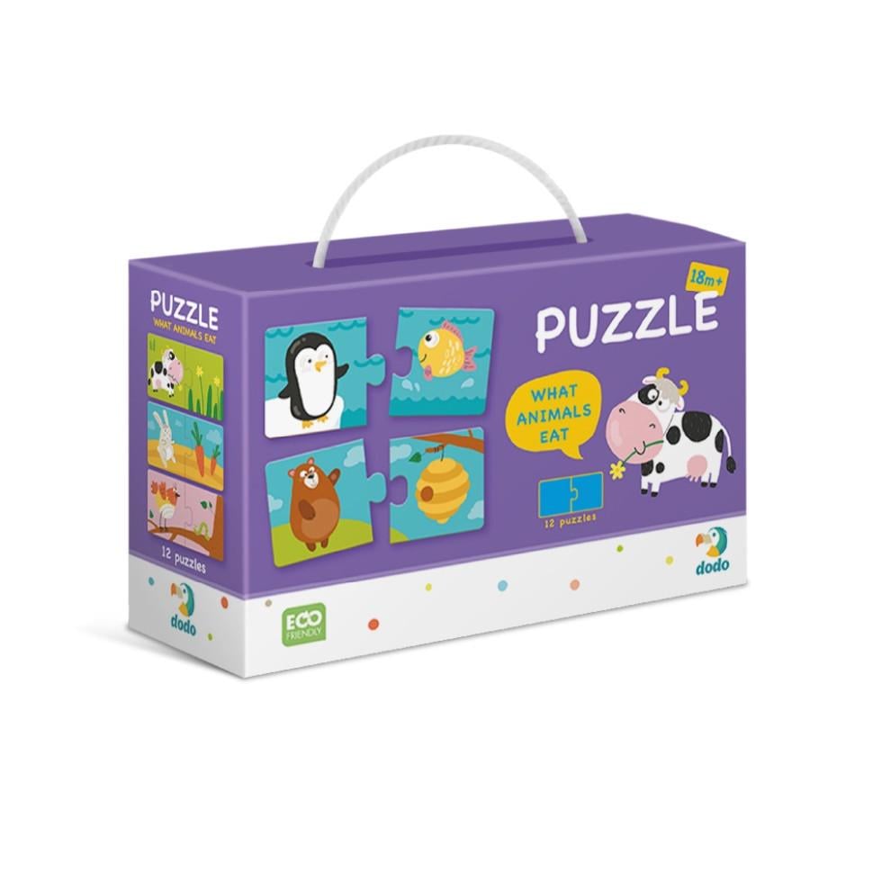 Пазлы детские картонные DoDo Toys Кто ест 24 элем. (IP-177-P-523) Пазлы детские картонные DoDo Toys Кто ест 24 элем. (IP-177-P-523)