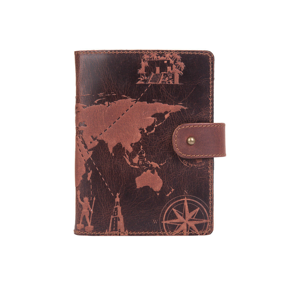 Картхолдер HiArt CH-06 Shabby 7 Wonders of The World Сognac (CH-06-S19-1431-T002)