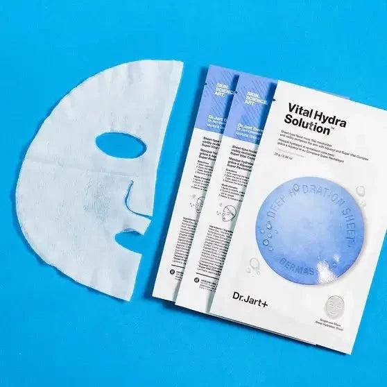 Маска тканевая Dr.Jart+ Dermask Vital Hydra Solution Face Sheet Mask 5 шт. - фото 5 Маска тканевая Dr.Jart+ Dermask Vital Hydra Solution Face Sheet Mask 5 шт. - фото 5