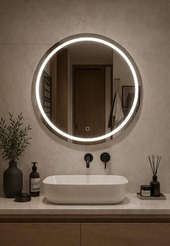 Дзеркало з підсвіткою Aversa Round d 800 мм (1034)