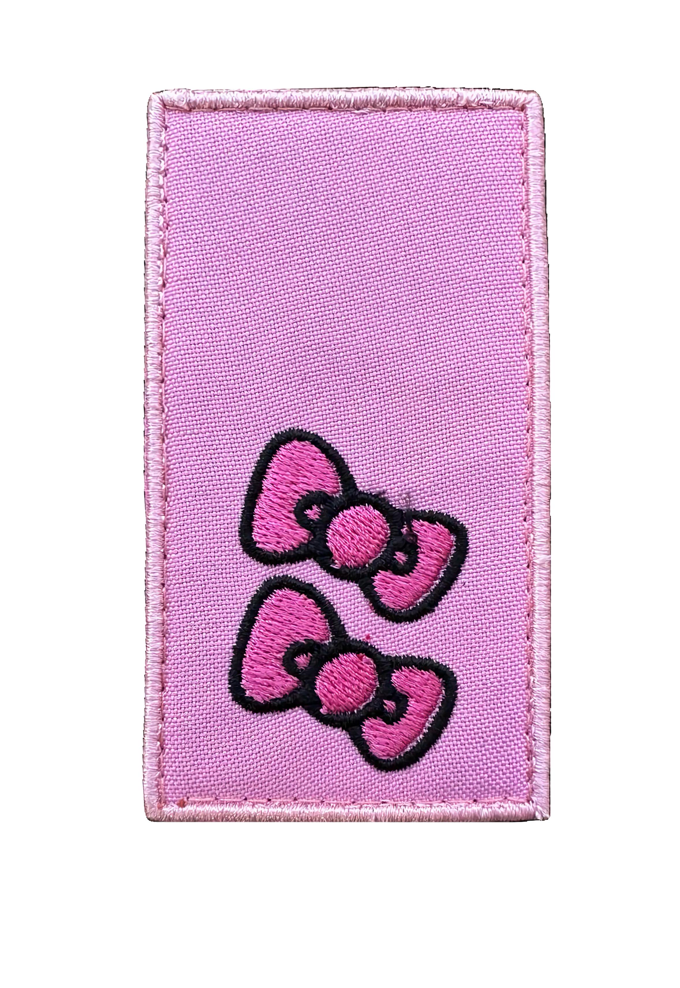 Шеврон-погон вышитый ВСУ Hello Kitty Лейтенант с бантиками на липучке Розовый (KITTY_POGON)